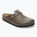 Шльопанці BIRKENSTOCK Boston NL Regular smooth leather concrete gray