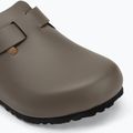 Шльопанці BIRKENSTOCK Boston NL Regular smooth leather concrete gray 7
