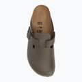 Шльопанці BIRKENSTOCK Boston NL Narrow smooth leather concrete gray 5