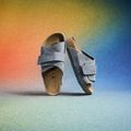 BIRKENSTOCK Kyoto LENB/LEVE Вузькі шльопанці базальтово-сірі 4