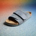 BIRKENSTOCK Kyoto LENB/LEVE Вузькі шльопанці базальтово-сірі 5