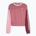 Кофта жіноча adidas Essentials 3-Stripes Crop pink strata/shadow red/bliss pink/wonder quartz