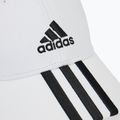 adidas Бейсболка 3-смугаста бавовняна саржа біла/чорна 3