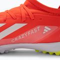 Кросівки футбольні чоловічі adidas X Crazyfast League TF solar red/cloud white/team solar yellow 8