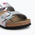 Шльопанці дитячі BIRKENSTOCK Arizona BF Narrow electric metallic dots silver 7