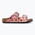 Шльопанці дитячі BIRKENSTOCK Arizona Birko-Flor Narrow electric metallic copper hearts 2