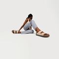 Шльопанці BIRKENSTOCK Arizona Flex Platform Birko-Flor sandcastle 6