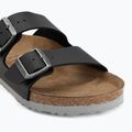 Шльопанці BIRKENSTOCK Arizona Birko-Flor black/light gray 7