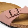 Жіночі шльопанці BIRKENSTOCK Madrid Birkibuc Narrow рожевий глина 6