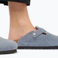 Шльопанці BIRKENSTOCK Boston Suede Leather stone blue 7