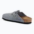 Шльопанці BIRKENSTOCK Boston Suede Leather stone blue 3