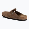 Шльопанці BIRKENSTOCK Boston Suede Leather dark tea 3