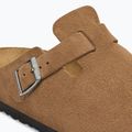 Шльопанці BIRKENSTOCK Boston Suede Leather dark tea 6