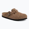 Шльопанці BIRKENSTOCK Boston Suede Leather dark tea