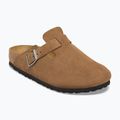 Шльопанці BIRKENSTOCK Boston Suede Leather dark tea