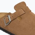 Шльопанці BIRKENSTOCK Boston Suede Leather dark tea 6