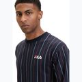 Чоловічий світшот FILA Lobito Pinstriped Crew чорний ірис / двоколірний в смужку 4