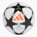 М'яч футбольний adidas UCL Finale League Box 24/25 white/black/platinum metallic/team solar yellow розмір 5 2