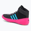 Кросівки боксерські adidas HVC core black/signal cyan/yellow 3