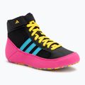 Кросівки боксерські adidas Havoc core black/signal cyan/yellow
