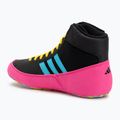 Кросівки боксерські adidas Havoc core black/signal cyan/yellow 3