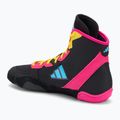 Кросівки боксерські adidas Adizero black/signal cyan/shock pink 3