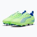 Кросівки футбольні дитячі PUMA Ultra 5 Play FG/AG Jr fizzy apple/puma white 10
