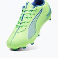 Кросівки футбольні дитячі PUMA Ultra 5 Play FG/AG Jr fizzy apple/puma white 11