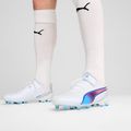 Кросівки футбольні PUMA King Ultimate FG/AG puma white/bluemazing/flat light grey/sunset glow 14