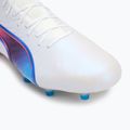 Кросівки футбольні PUMA King Ultimate FG/AG puma white/bluemazing/flat light grey/sunset glow 7