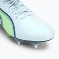 Кросівки футбольні чоловічі PUMA King Ultimate MxSG frosted dew/fizzy apple 7