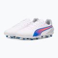 Кросівки футбольні PUMA King Match FG/AG puma white/bluemazing/flat light grey/sunset glow 8