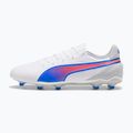 Кросівки футбольні PUMA King Match FG/AG puma white/bluemazing/flat light grey/sunset glow 10