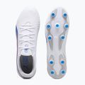 Кросівки футбольні PUMA King Match FG/AG puma white/bluemazing/flat light grey/sunset glow 11