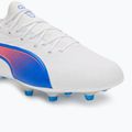 Кросівки футбольні PUMA King Match FG/AG puma white/bluemazing/flat light grey/sunset glow 7
