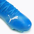 Дитячі футбольні бутси PUMA Future 7 Play FG/AG Jr гіперпосилання сині/м'ятні/пума білі 7