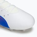 Кросівки футбольні дитячі PUMA King Match FG/AG Jr puma white/bluemazing/flat light grey/sunset glow 7