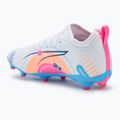 Дитячі футбольні бутси PUMA Ultra 5 Match Vol. Up FG/AG Jr білі/світло-блакитні PUMA Ultra 5 Match Vol. Up FG/AG Jr 2