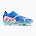 Кросівки футбольні дитячі PUMA Future 7 Pro FG/AG Jr bluemazing/puma white/electric peppermint 3