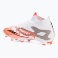 Кросівки футбольні чоловічі PUMA Ultra 5 Match+ FG/AG puma white/puma black/glowing red 3