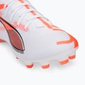 Кросівки футбольні чоловічі PUMA Ultra 5 Match+ FG/AG puma white/puma black/glowing red 7