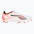 Кросівки футбольні PUMA Ultra 5 Play FG/AG puma white/puma black/glowing red 2