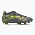 Кросівки футбольні дитячі PUMA Ultra 5 Match FG/AG Jr matte aged silver/yellow alert/puma aged silver 2
