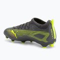 Кросівки футбольні дитячі PUMA Ultra 5 Match FG/AG Jr matte aged silver/yellow alert/puma aged silver 3