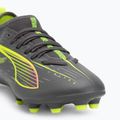 Кросівки футбольні дитячі PUMA Ultra 5 Match FG/AG Jr matte aged silver/yellow alert/puma aged silver 7