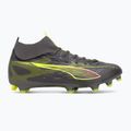 Кросівки футбольні чоловічі PUMA Ultra 5 Match+ FG/AG matte aged silver/yellow alert/puma aged silver 2