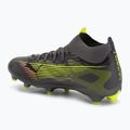 Кросівки футбольні чоловічі PUMA Ultra 5 Match+ FG/AG matte aged silver/yellow alert/puma aged silver 3