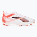 Кросівки футбольні дитячі PUMA Ultra 5 Match FG/AG Jr puma white/puma black/glowing red 2