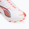 Кросівки футбольні дитячі PUMA Ultra 5 Match FG/AG Jr puma white/puma black/glowing red 7