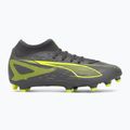 Кросівки футбольні чоловічі PUMA Ultra 5 Play+ FG/AG matte aged silver/yellow alert/puma aged silver 2